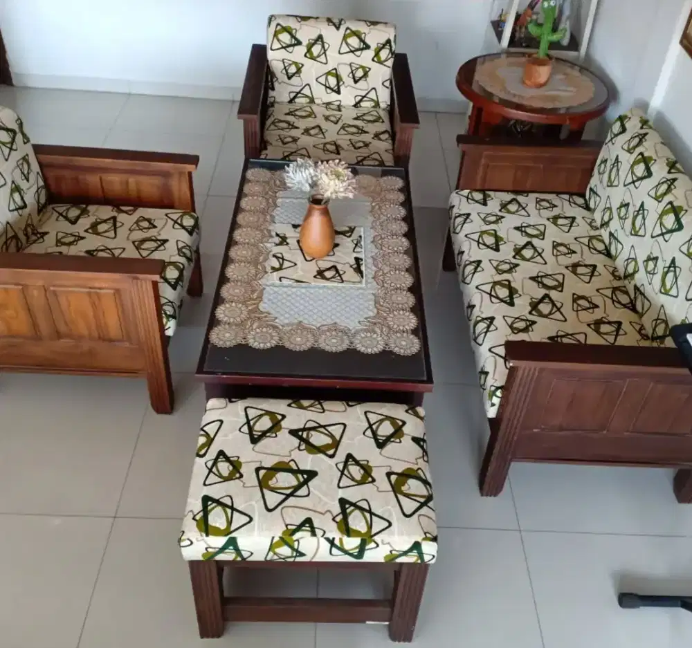 Kursi tamu full set kayu jati