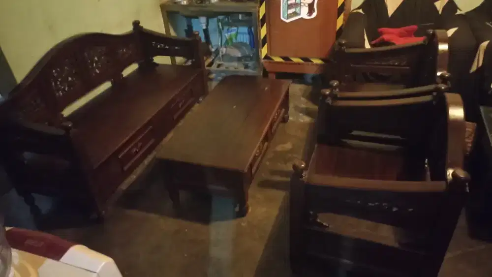 kursi tamu jati 1 set