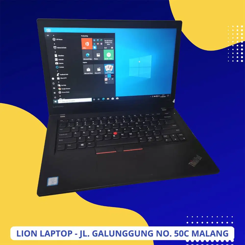 RAM 16GB Core i5 Gen7 SSD 256GB Lenovo Thinkpad T470 [12|10]