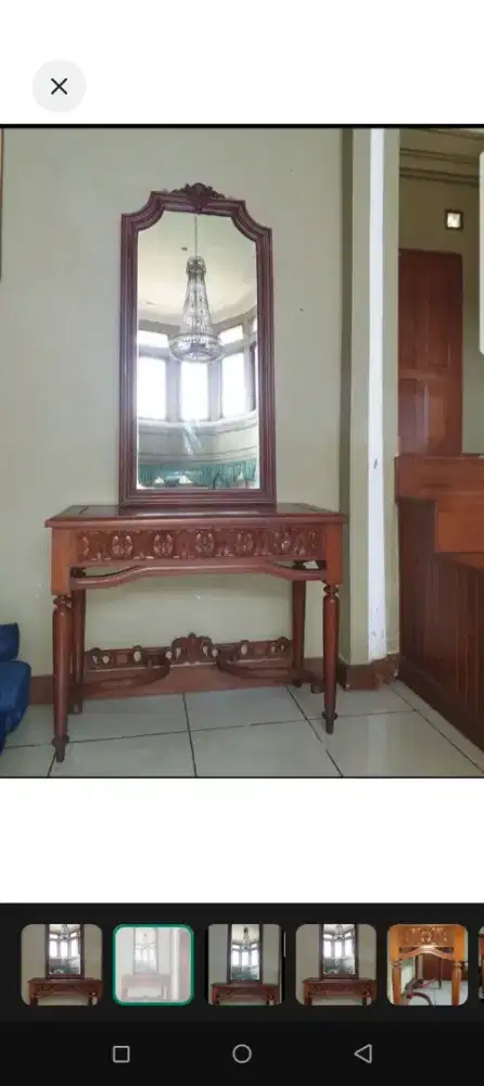 Meja rias jati vintage