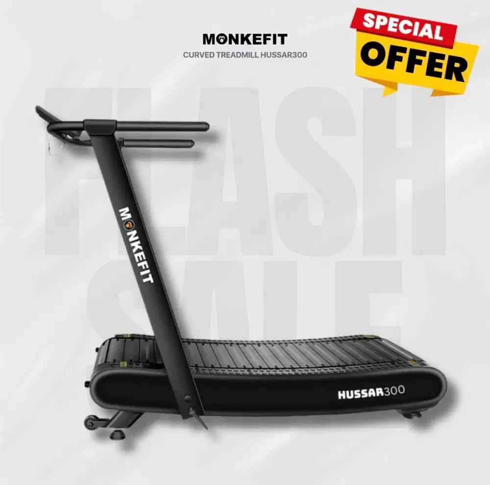 Jual Curve Treadmill Monkefit Hussar 300