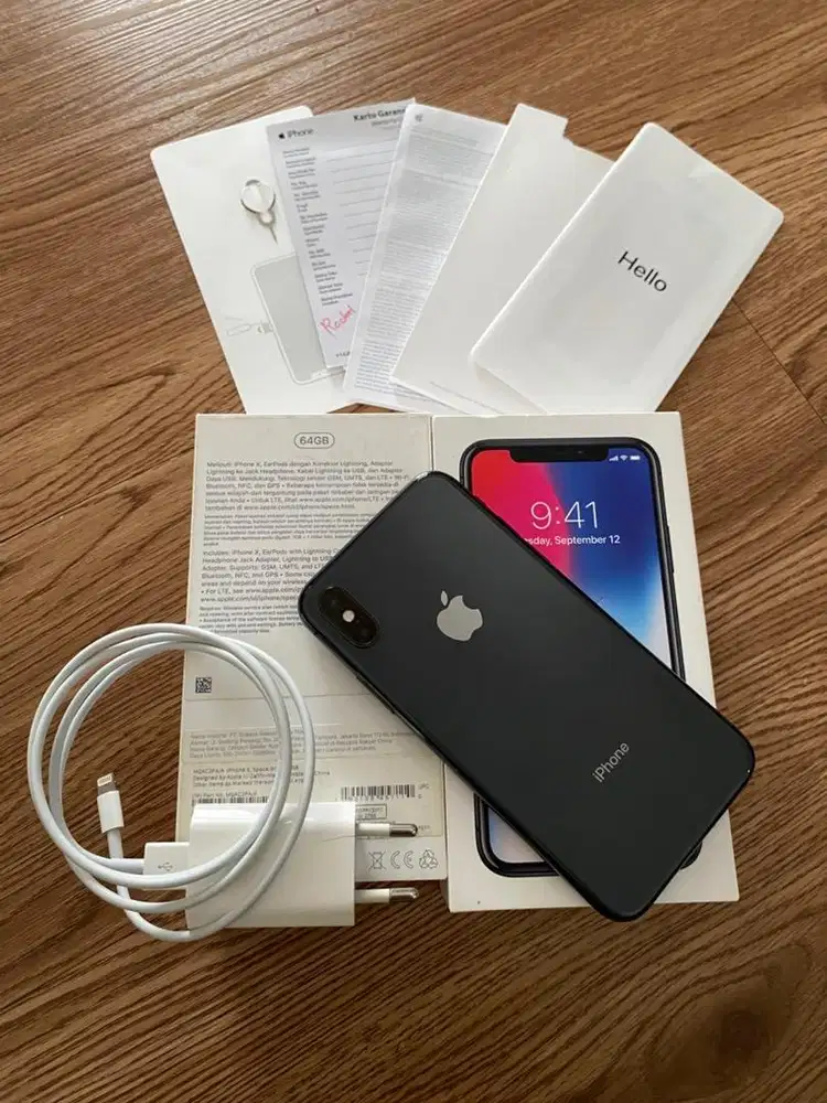 iPhone X 64Gb (Warna Hitam) ex. iBox