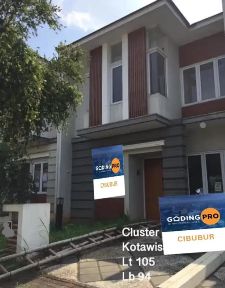 Dijual cepat rumah dalam cluster nyaman kota wisata Cibubur