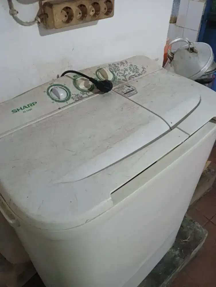 Mesin cuci sharp 2 tabung