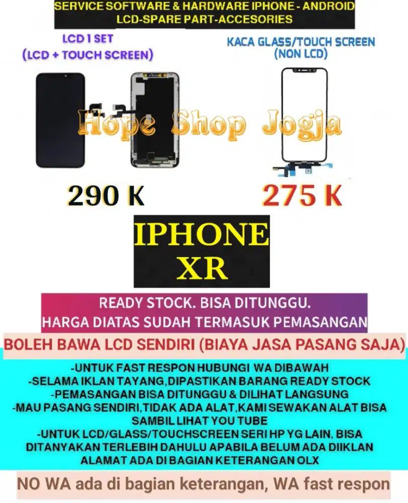 Service Iphone-Baterai/Touchscreen/Iphone XR