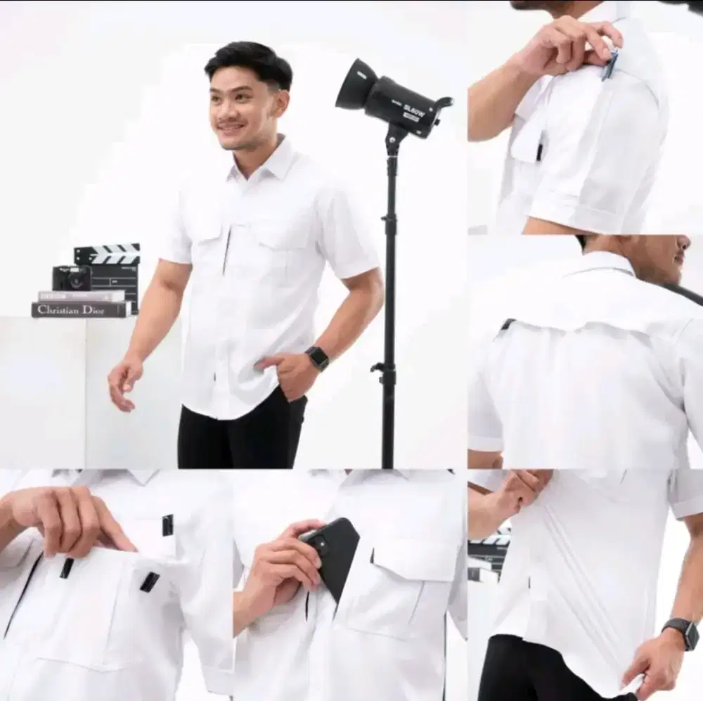 Kemeja Tactical Lengan Pendek Twoon