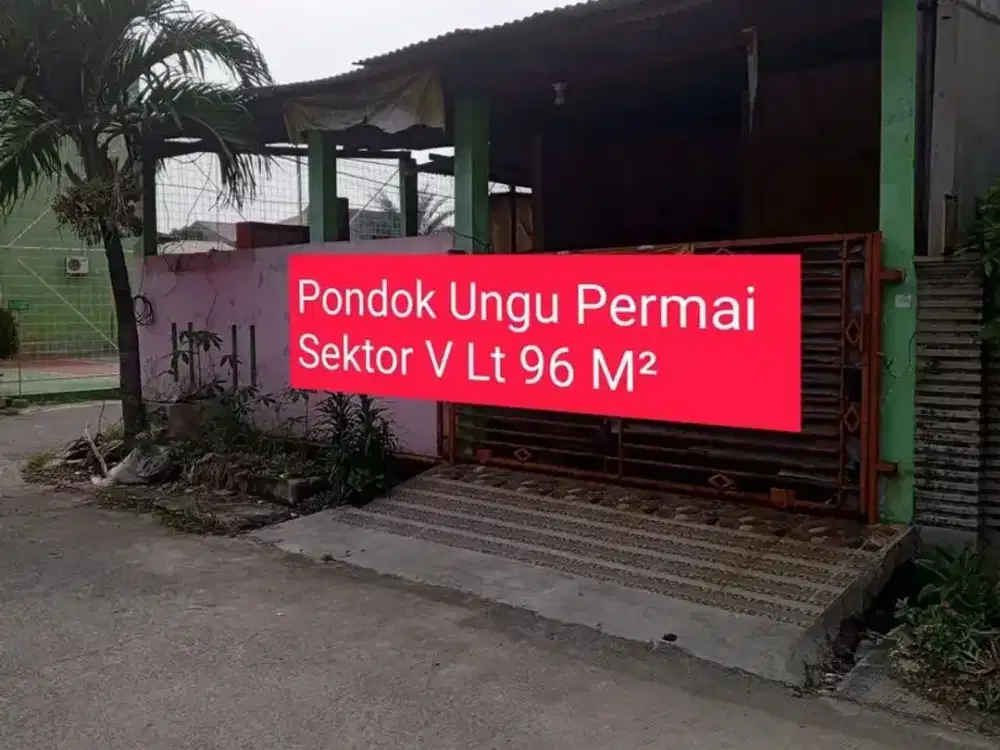 Rumah Hook Tanahnya 96 M² di Pondok Ungu Permai