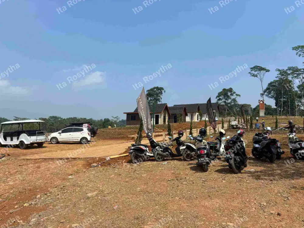 Tanah kavling View Pegunungan Hrga Terjangkau,Zona Kuning bisa dibangun permanen dgn ketinggian 500 MDPL udara sejuk, segar & bebas polusi Dekat Jakarta.