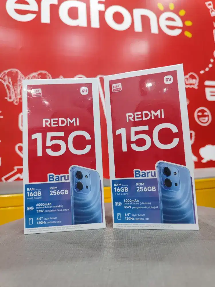 Redmi 15C 8/256 6000mAh Terbaru bisa cicilan