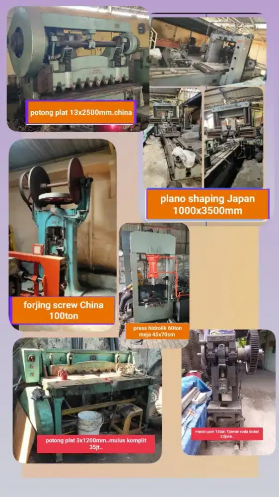 Mesin2 tekuk plat dll