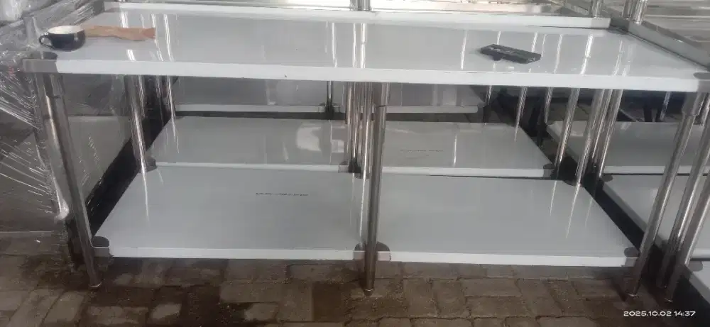 Meja stainless 200 x 70 x 85