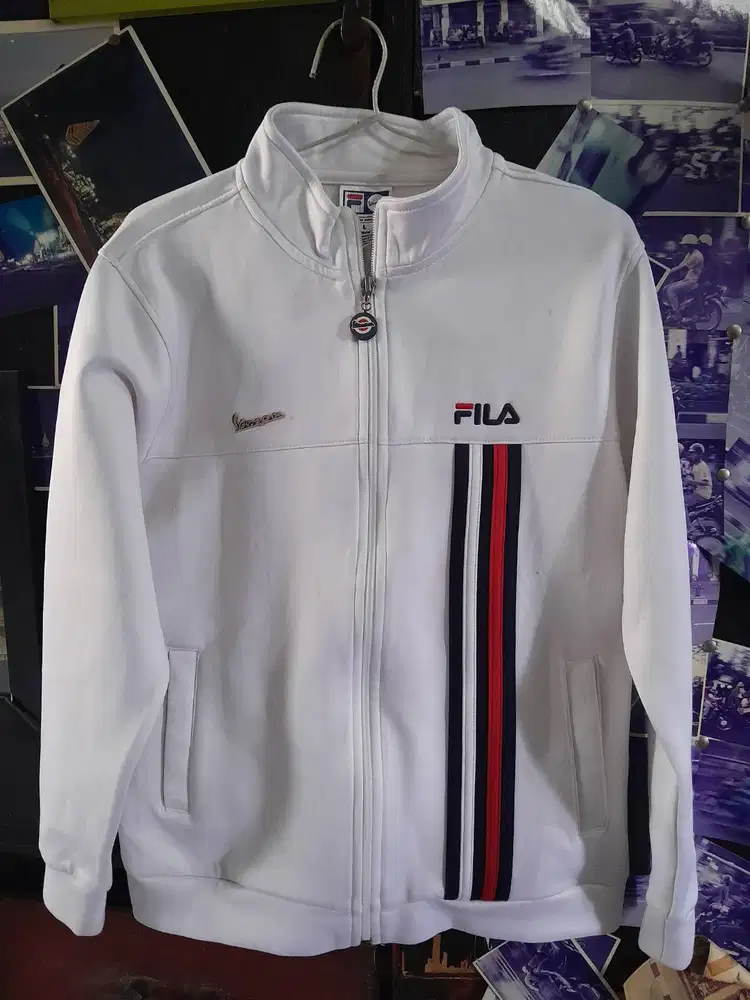 Jaket ziper vespa x fila
