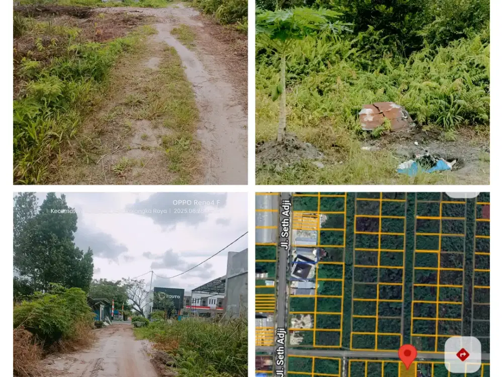 Jl. Seth Adji masuk jalan lingkungan Seberang Jl. Pandohop UK. 25x40 SHM (Ahmad Dody)