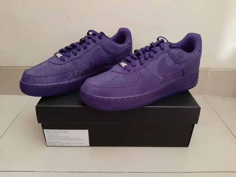 Original Nike AF 1 Low Kobe Bryant Court Purple