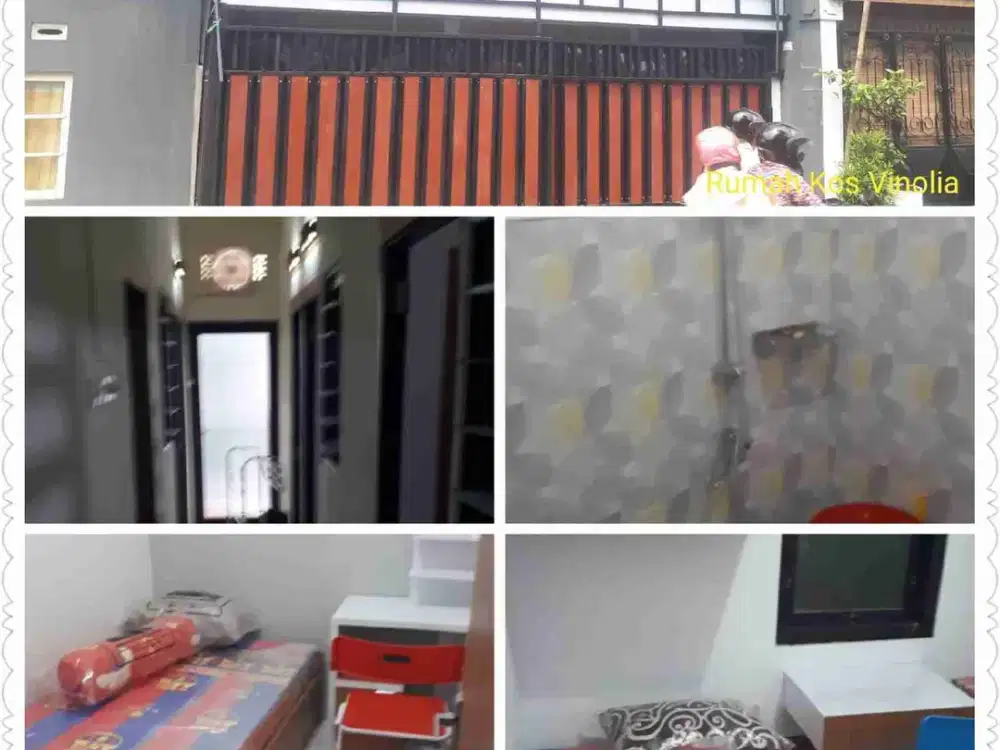 Rumah Kost Poros Jalan Aspal di Vinolia Dinoyo Dekat Kampus UB Brawijaya Unisma Malang