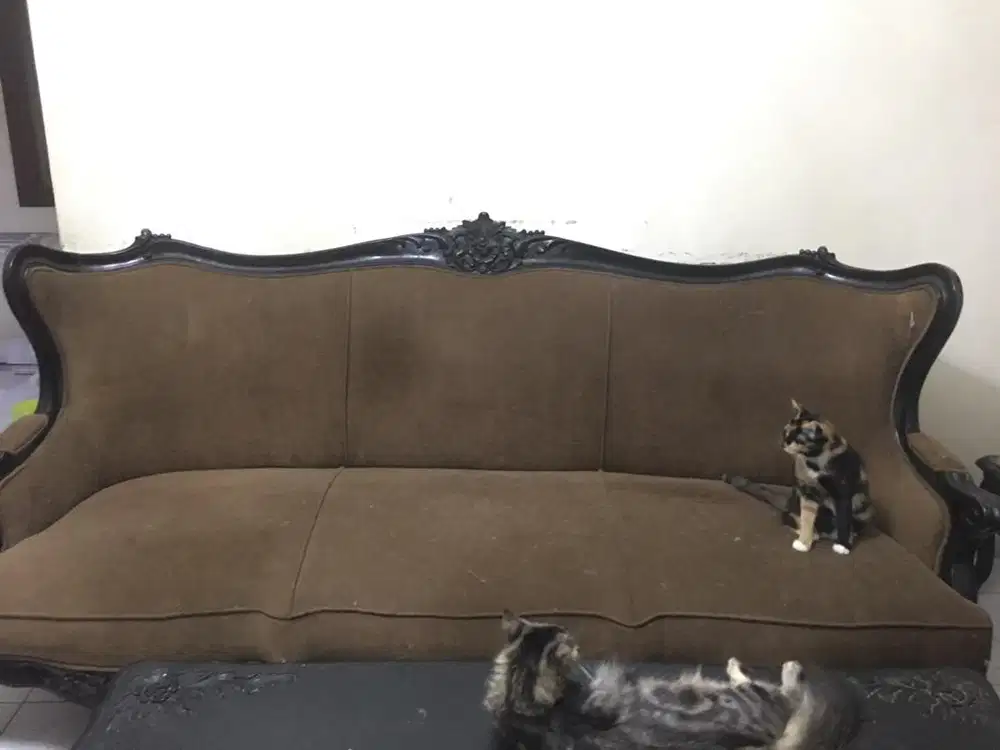 Sofa Kayu Jati asli sedang BU