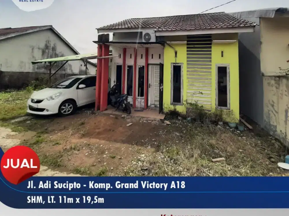 Dijual rumah tinggal type 45 dengan tanah extra luas (Adisucipto)