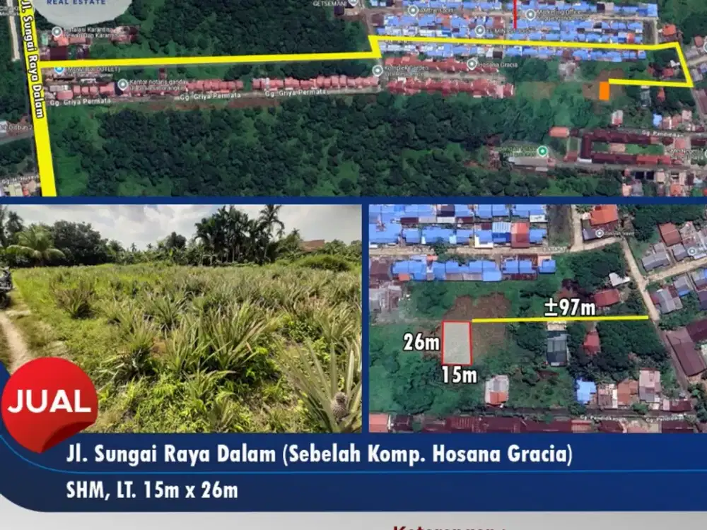 Dijual tanah cocok untuk investasi - daera Serdam