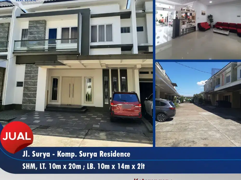 Dijual rumah mewah siap pakai Jl. Surya - Komp. Surya Residence