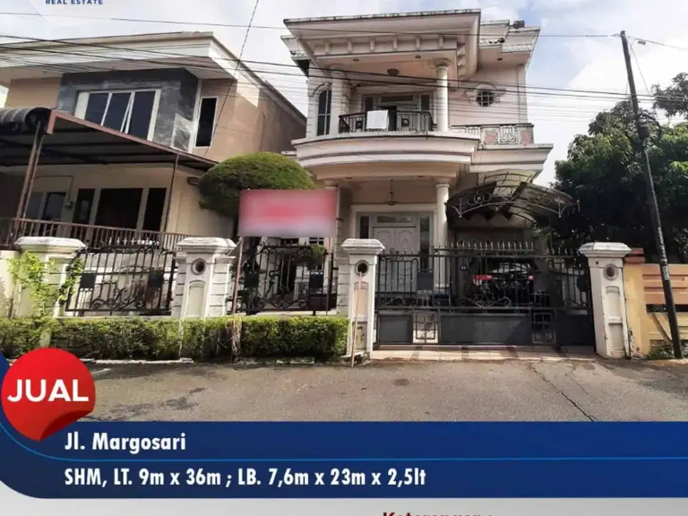 Dijual rumah mewah 2.5lt di Jl. Margosari - Pontianak