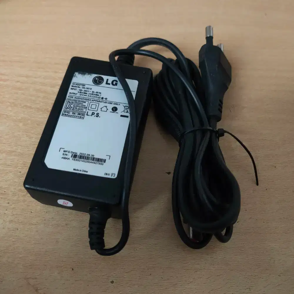 Adaptor DC 12V 2A LG High Quality Power Supply Universal Switching 24W