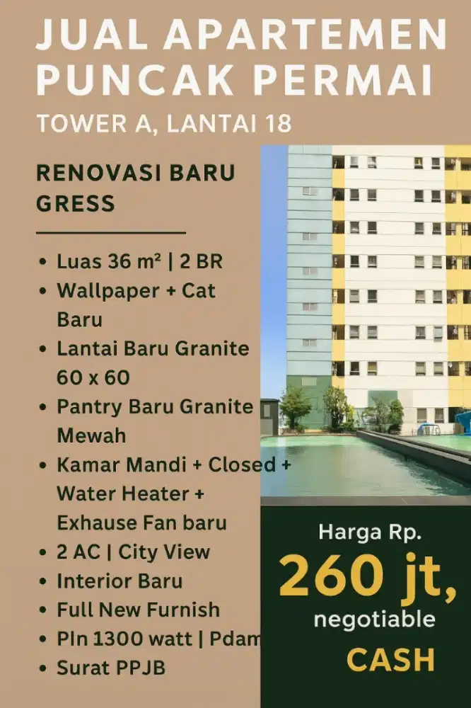 Apartemen puncak permai