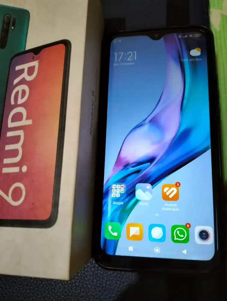 HP Redmi 9 Second Lengkap Dus dll Free casing