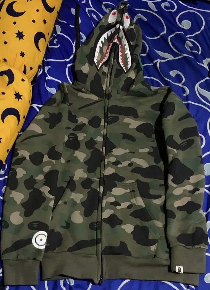 Hoodie bape camo shark big logo