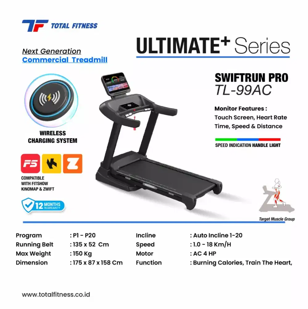 TREADMILL ELEKTRIK TOTAL TF 99 AC BIG