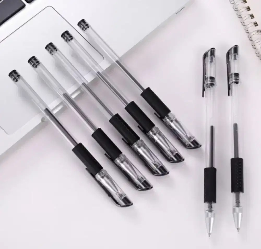 Pena Gel 0.55mm Standard Pulpen Gel Standard Bolpoin Cair