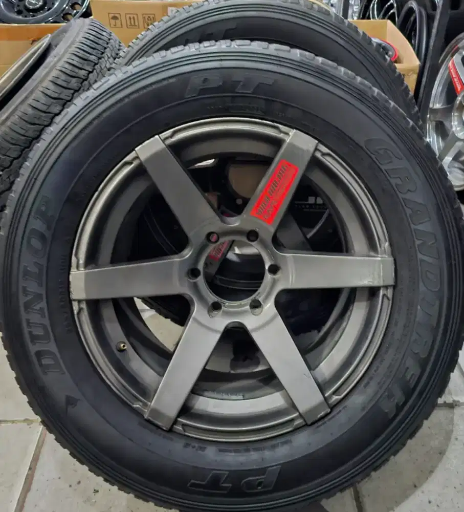 Velg Rays TE37 R18 PCD6x139.7 Grey. Velg Ban Dunlop 4pcs