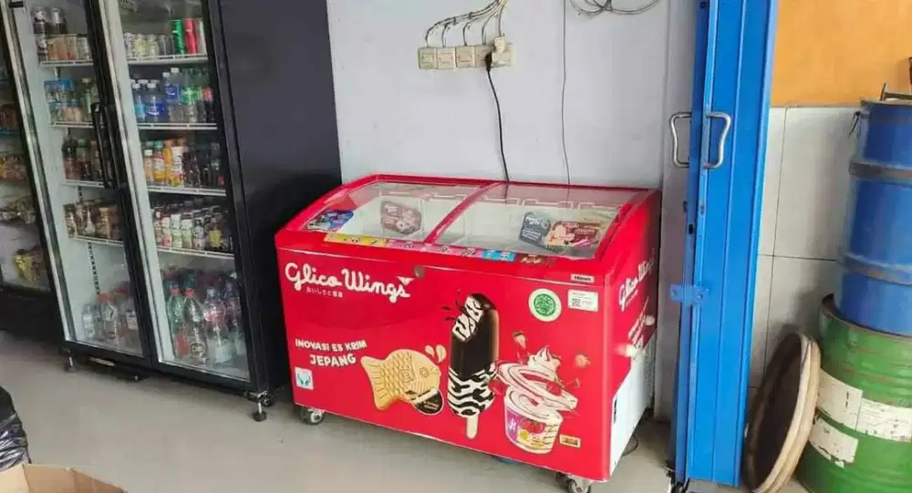FREEZER ESKRIM GLICO WINGS