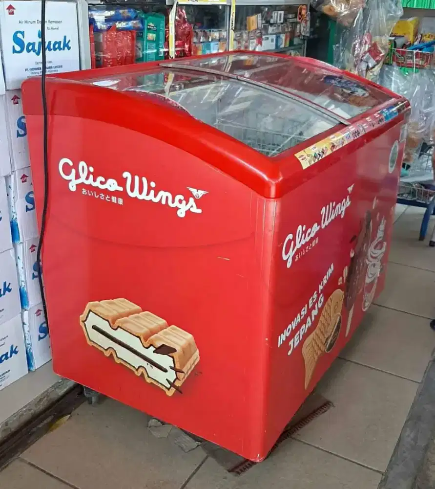 BOX ESKRIM GLICO WINGS FREEZER