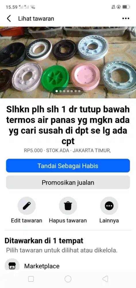 Slhkn lh slh 1 dr kelengkapan termos air panas mgkn ada yg perlu murah