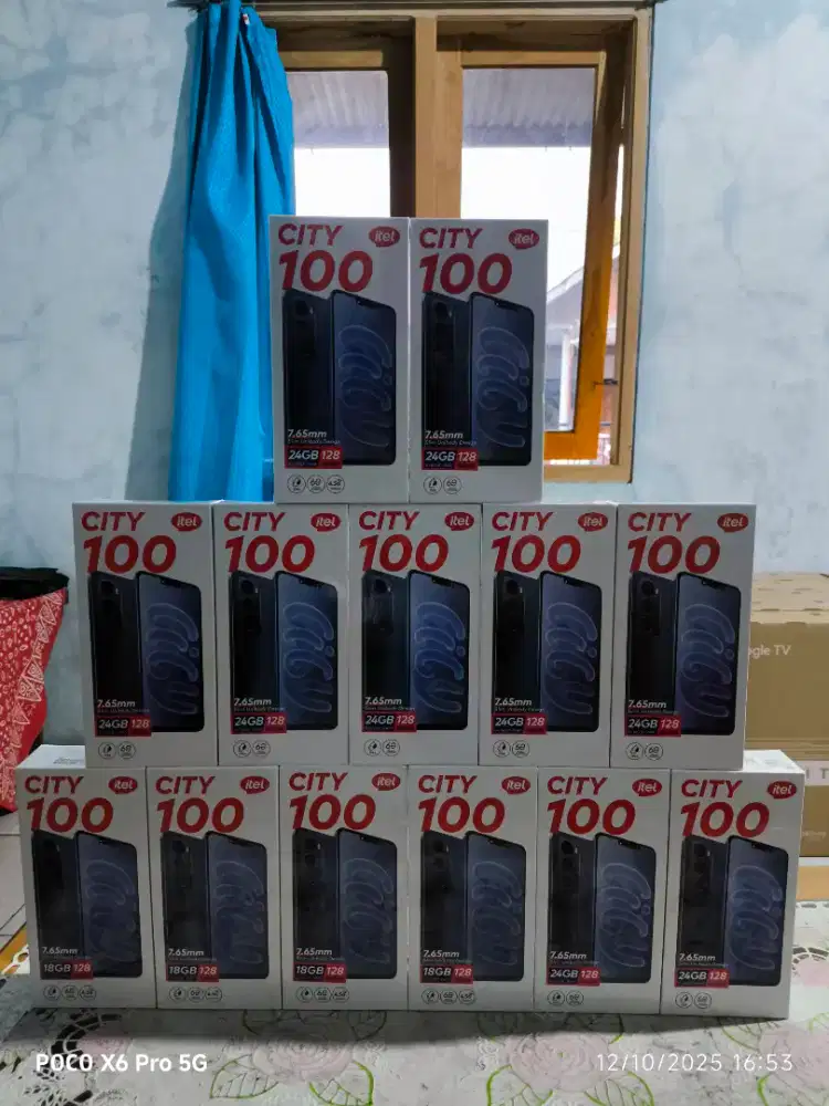 Itel city 100 8/128 6/128 baru dan segel murah