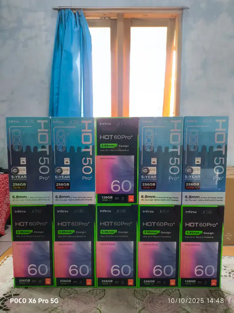 Infinix hot 60 pro plus 8/256 hot 50 pro plus 8/256 baru segel murah