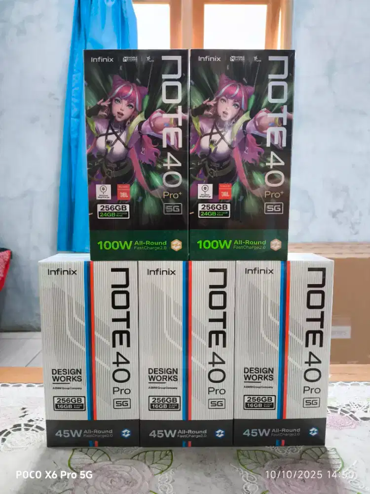 Infinix note 40 pro plus 5G 12/256 note 40 pro 5G 8/256 baru dan segel