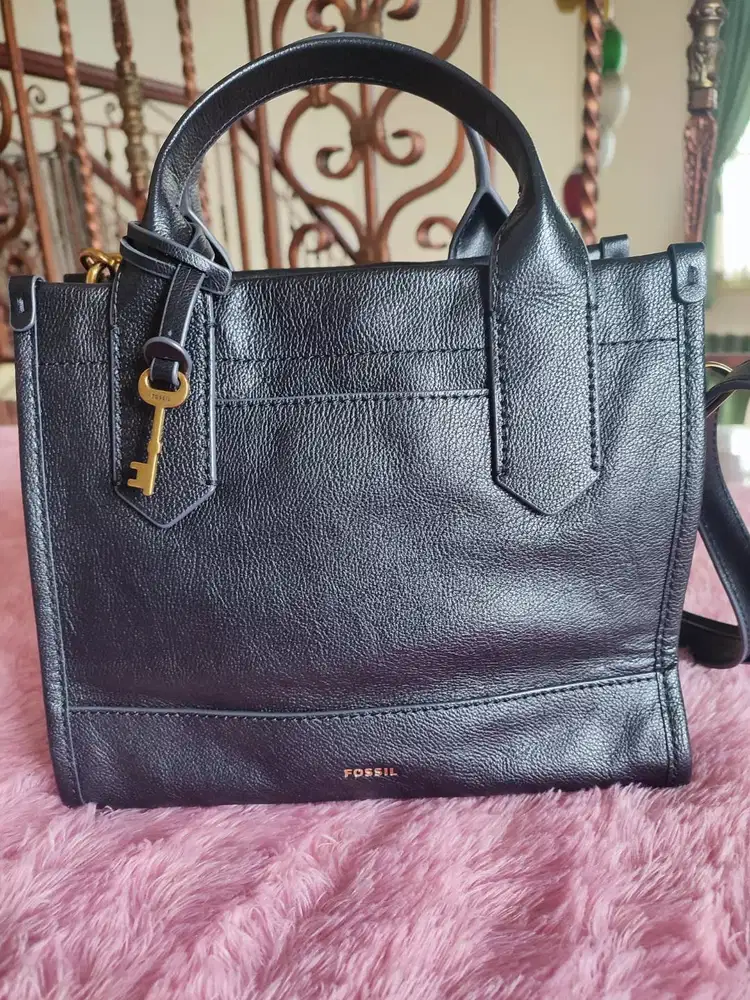 Tas Fossil Kyler satchel black preloved