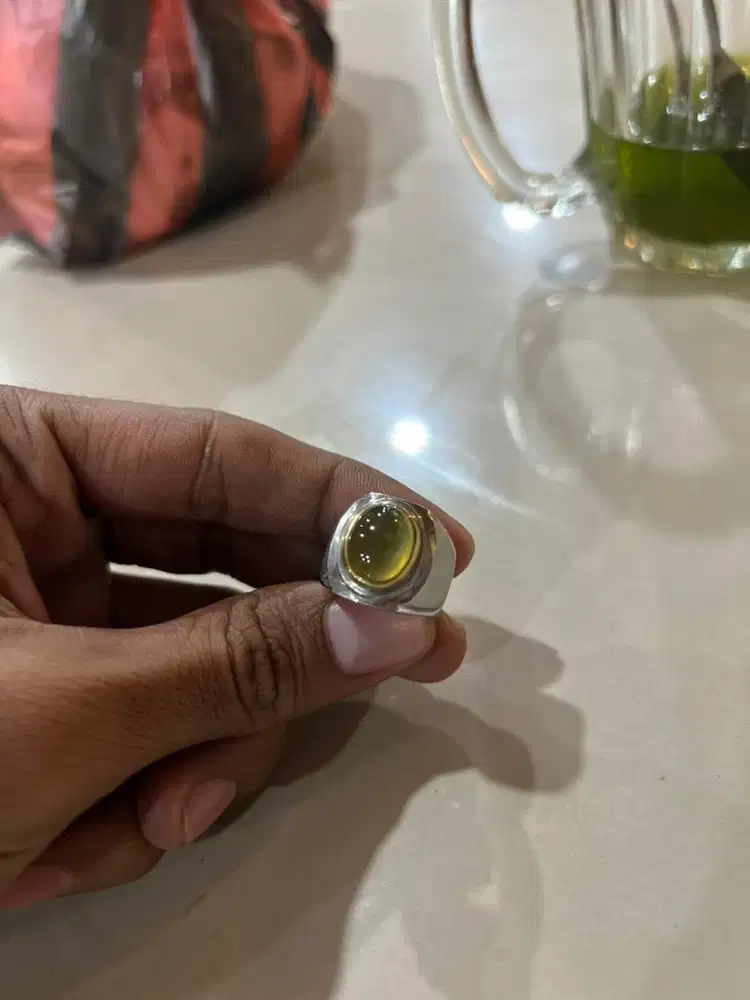 Batu cincin Biosolar change colour