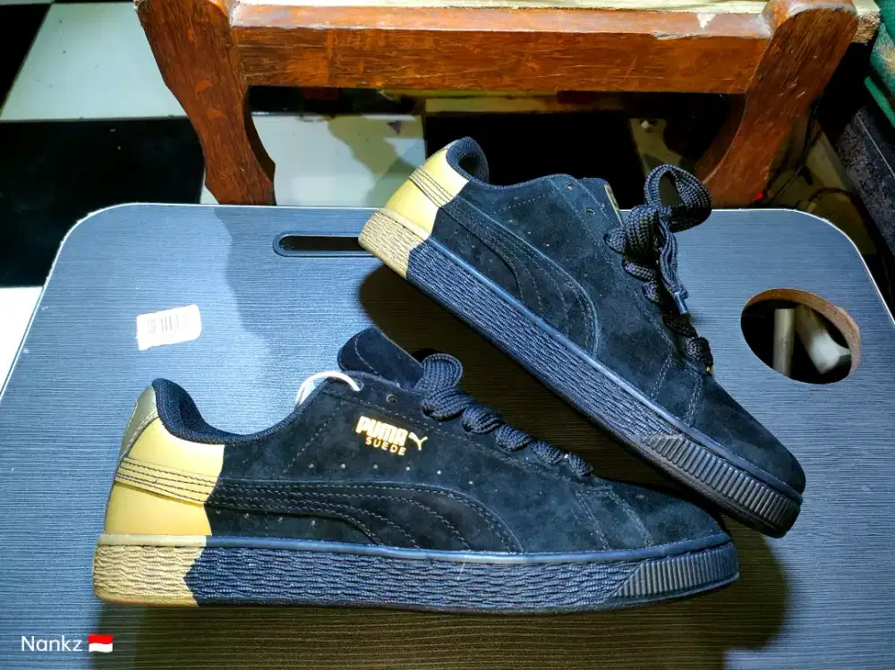 Puma Suede Dance  Crew 'Black Gold Metallic' 398306-01