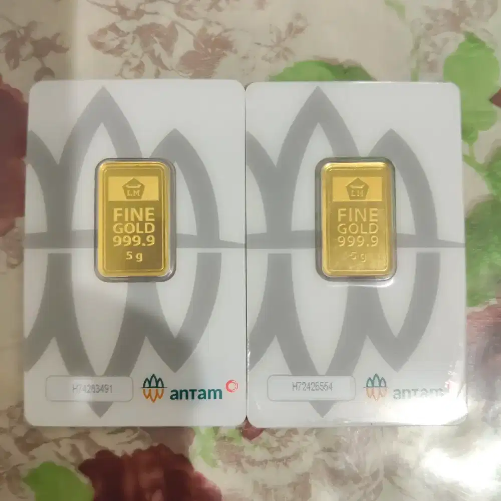 Jual Logam Mulia Emas Antam pecahan 5 gram th 2024 & 2023