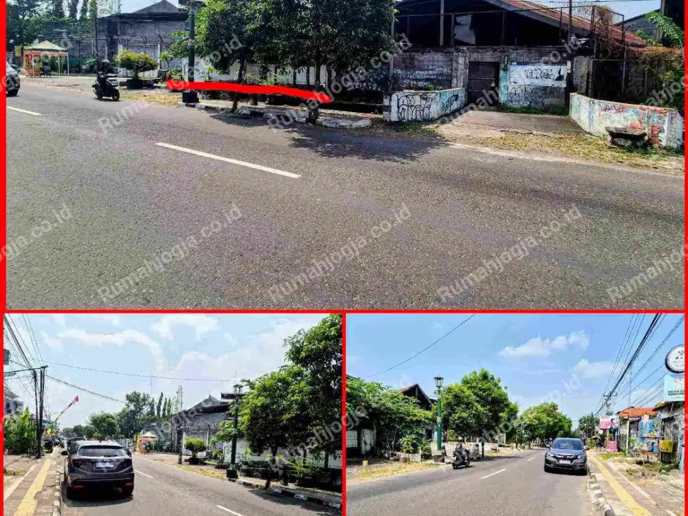 tanah sangat strategis pinggir jalan raya Pramuka umbulharjo