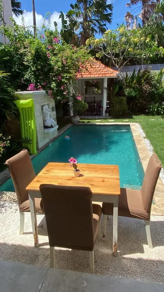 Meja makan set dining table 3 kursi