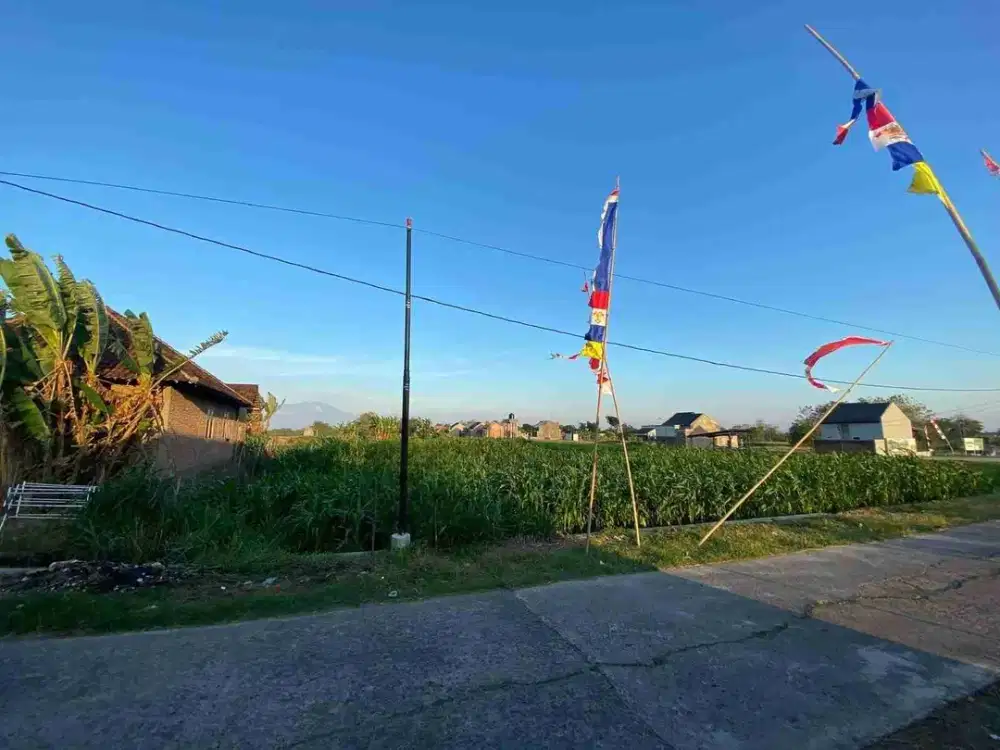 tanah pekarangan lokasi jatikuwung dekat ringroad solo siap bangun