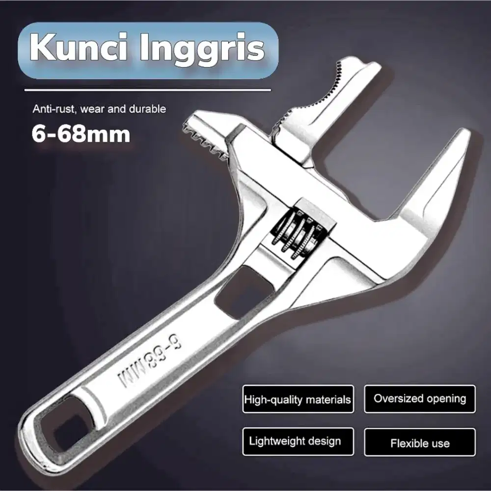 Kunci inggris pipa wastafel bolak balik