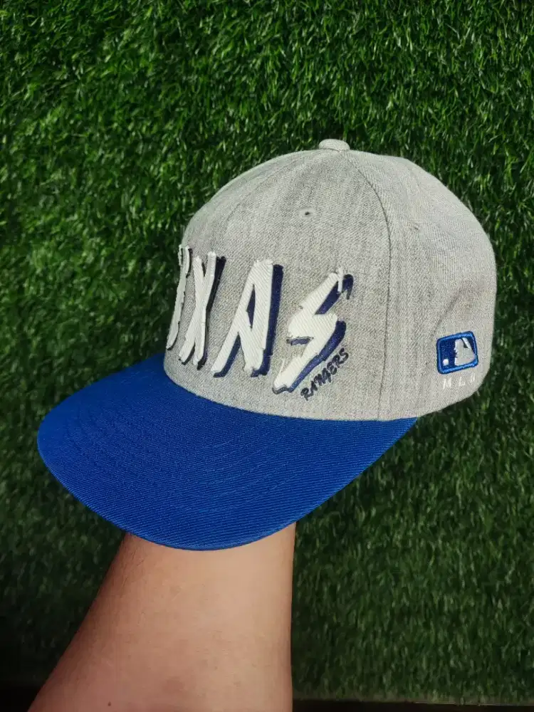 Topi MLB Snapback Original Logo Texas Besar