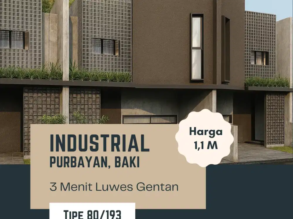 Purbayan Rumah Mewah 2 Lt SHM 3 Menit Luwes Gentan