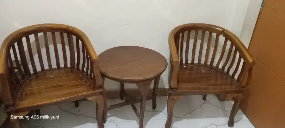 Kursi teras minimalis jati