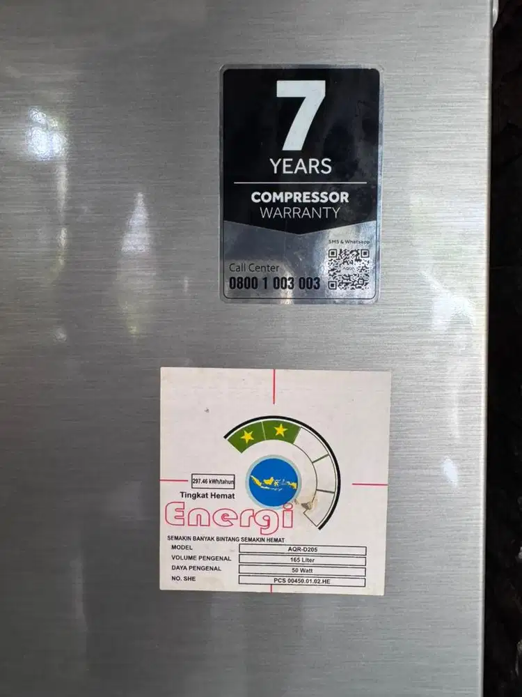 kulkas 1 pintu merk aqua