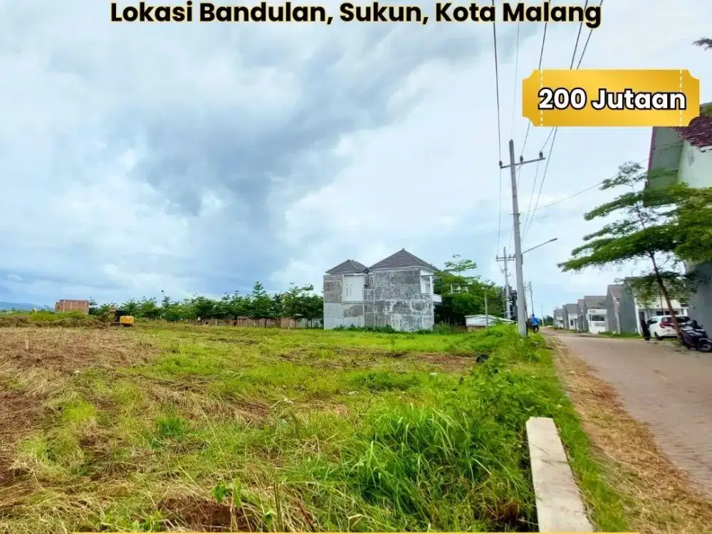 Tanah murah kota malang akses luas lingkungan perumahan